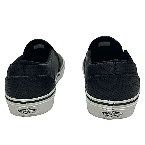 Vans Asher Perforated Women's Slip On Shoes Size 9 Medium Black Pre-Owned - Picture 10 of 12